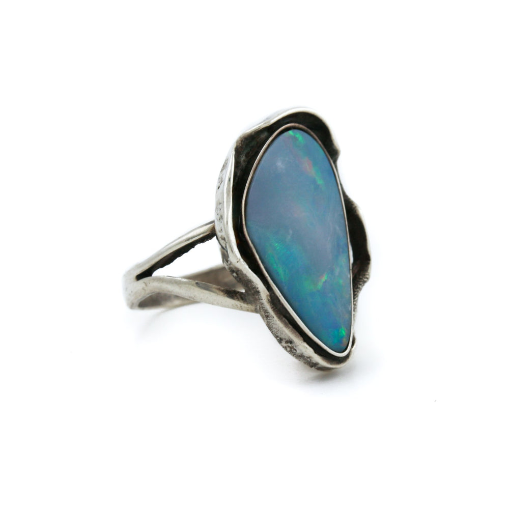 
                      
                        Silver x Vintage Asymmetric Opal Ring - Kingdom Jewelry
                      
                    