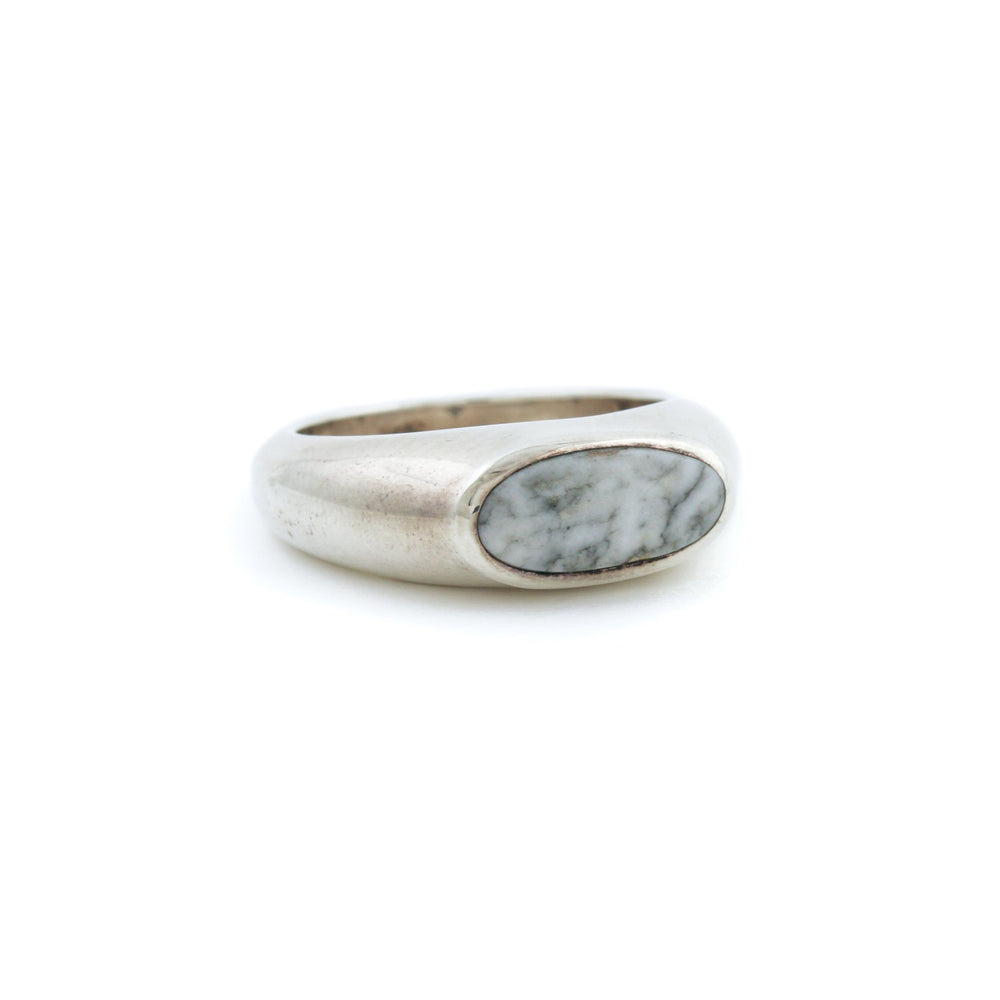 
                      
                        Silver x White Buffalo Pill Signet - Kingdom Jewelry
                      
                    