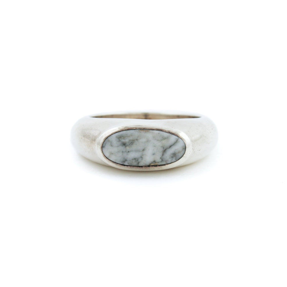 
                      
                        Silver x White Buffalo Pill Signet - Kingdom Jewelry
                      
                    