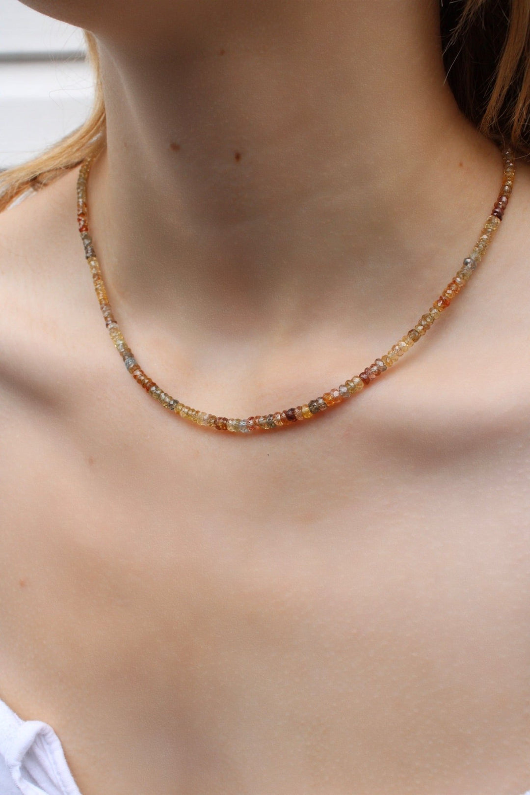 Solstice Gradient Zircon Beaded Necklace - Kingdom Jewelry