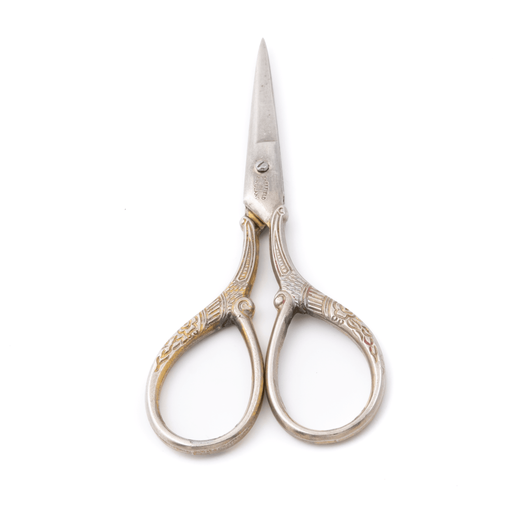 Steel x Antique Sheffield Art - Deco Scissors - Kingdom Jewelry