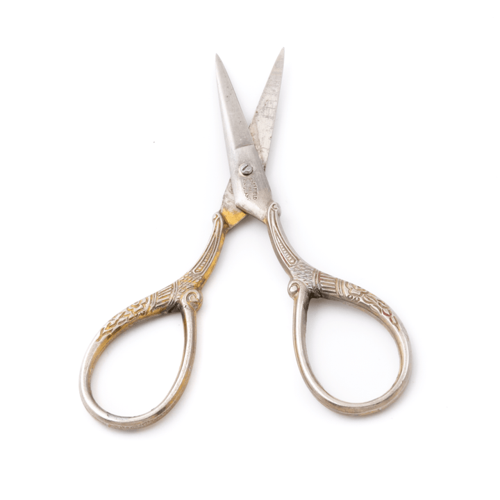 Steel x Antique Sheffield Art - Deco Scissors - Kingdom Jewelry