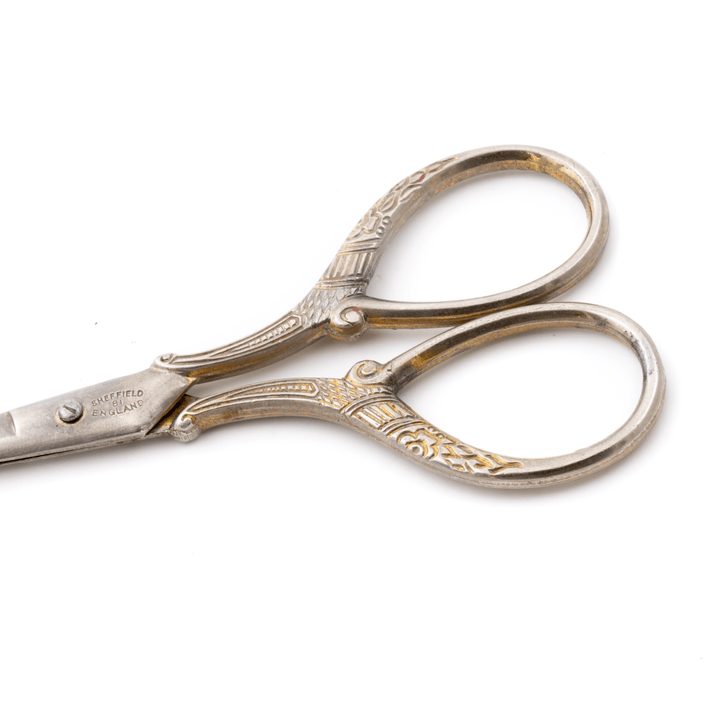 Steel x Antique Sheffield Art - Deco Scissors - Kingdom Jewelry