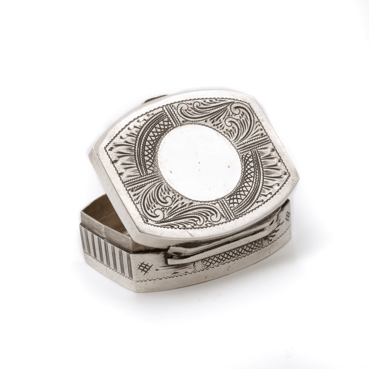 Sterling Silver x Hand - Engraved Filigree Russian Box - Kingdom Jewelry