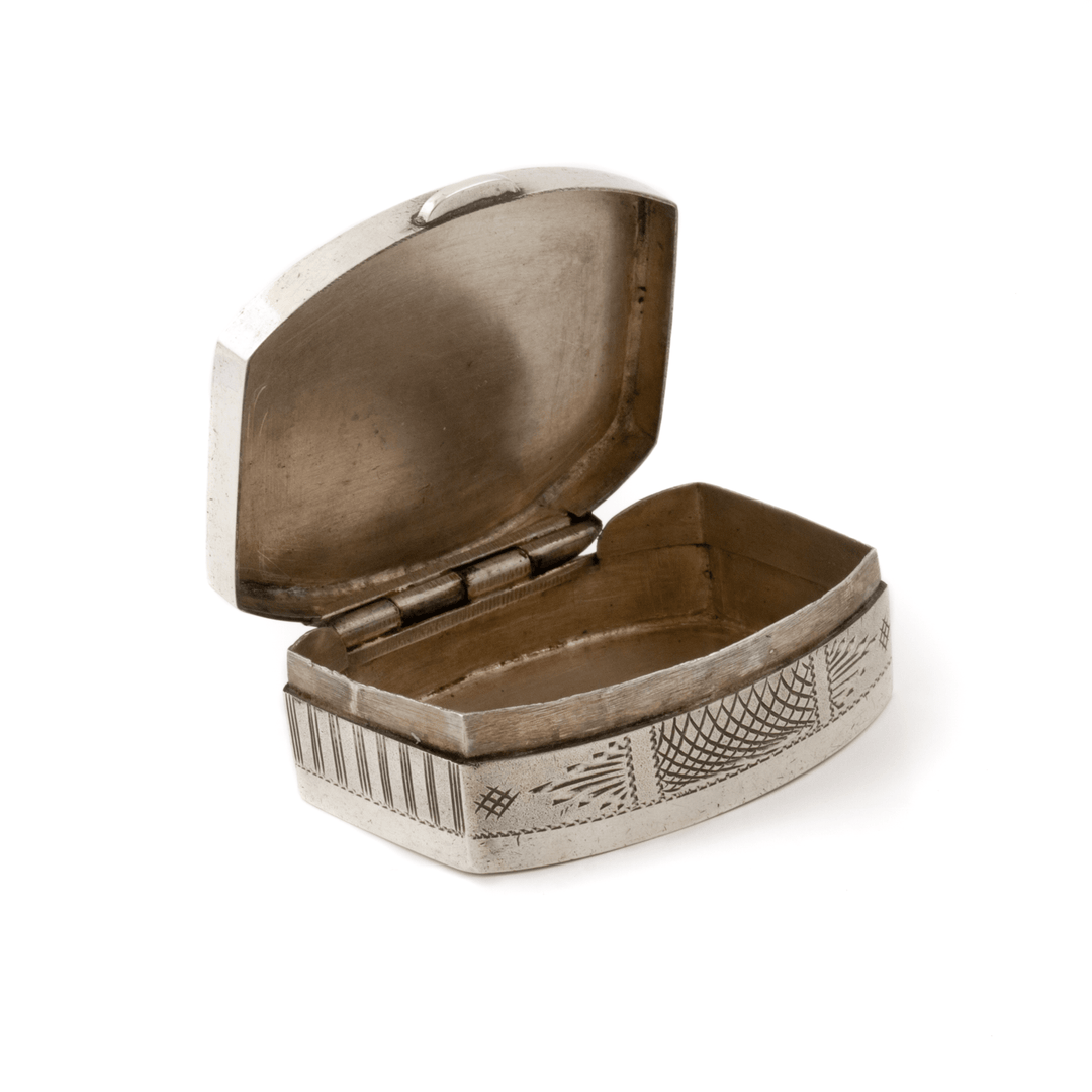 Sterling Silver x Hand - Engraved Filigree Russian Box - Kingdom Jewelry