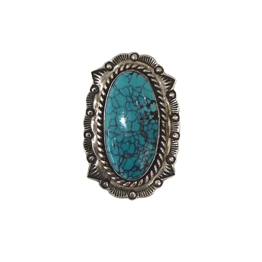 Sterling Silver x Signed 1980's "B. Piaso Jr." Navajo Pendant - Kingdom Jewelry