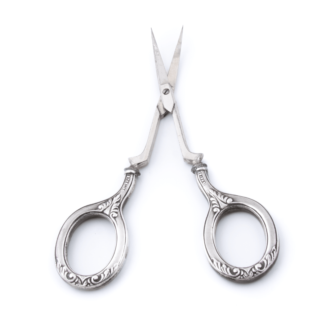 Sterling Silver x Vintage Birks Antique Scissors - Kingdom Jewelry