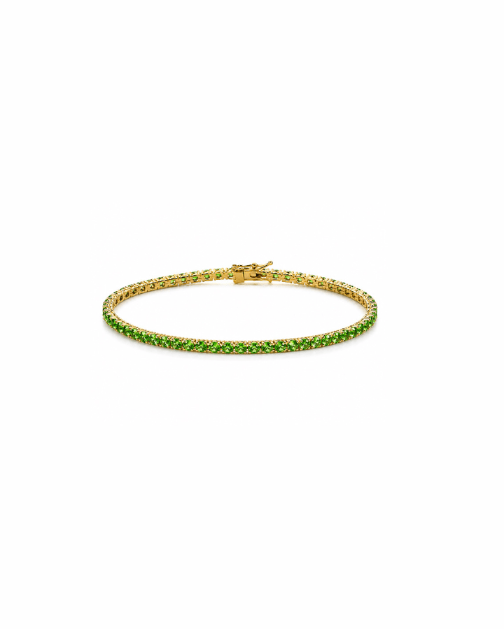 Tsavorite Garnet Tennis Bracelet - Kingdom Jewelry