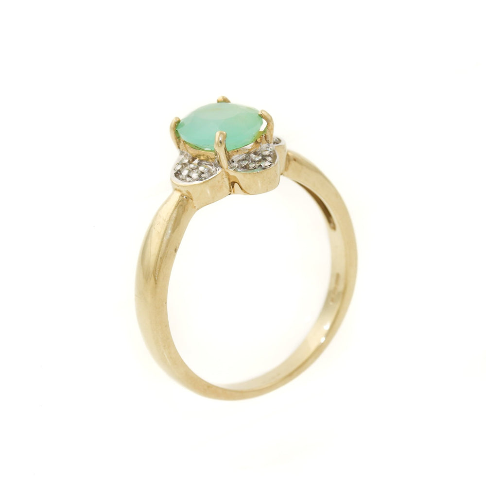 
                  
                    Two - Tone 9k Gold x Aventurine & Diamond Ring - Kingdom Jewelry
                  
                