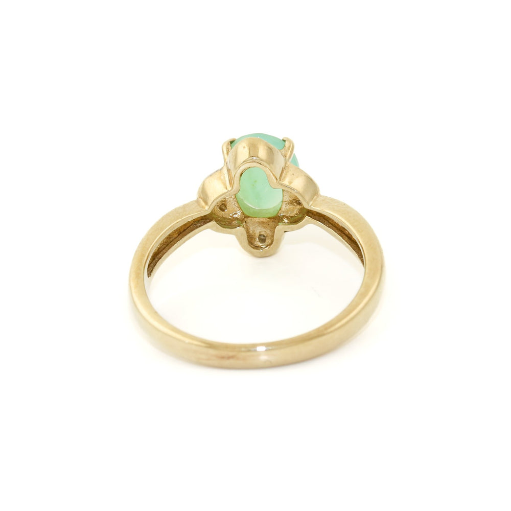 
                  
                    Two - Tone 9k Gold x Aventurine & Diamond Ring - Kingdom Jewelry
                  
                