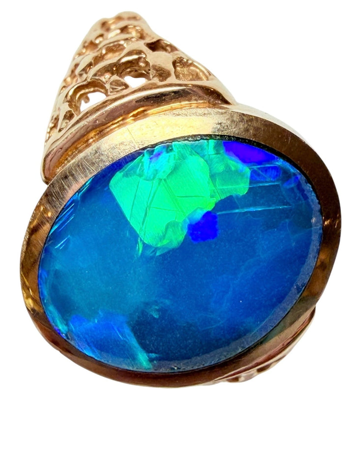 Vintage 14K Gold Opal Ring - Kingdom Jewelry