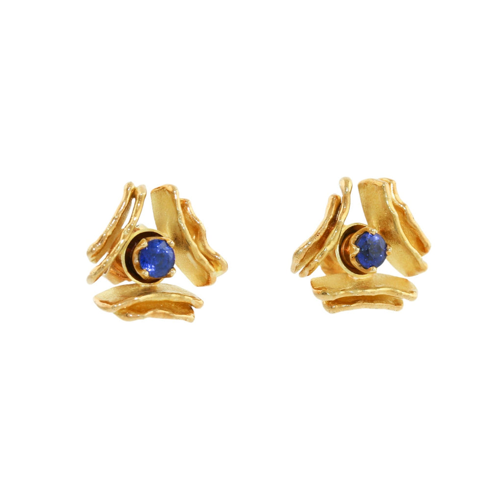 
                      
                        Vintage 18K Gold x Sapphire Art - Deco Earrings - Kingdom Jewelry
                      
                    