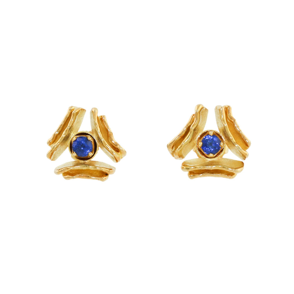 
                      
                        Vintage 18K Gold x Sapphire Art - Deco Earrings - Kingdom Jewelry
                      
                    