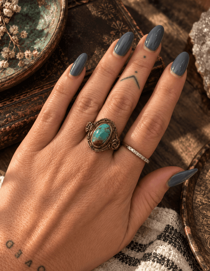 Vintage Brass Rose Royston Ring - Kingdom Jewelry