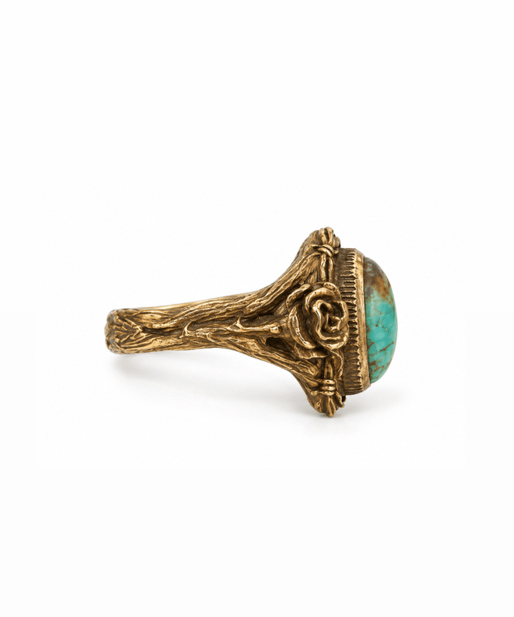 Vintage Brass Rose Royston Ring - Kingdom Jewelry