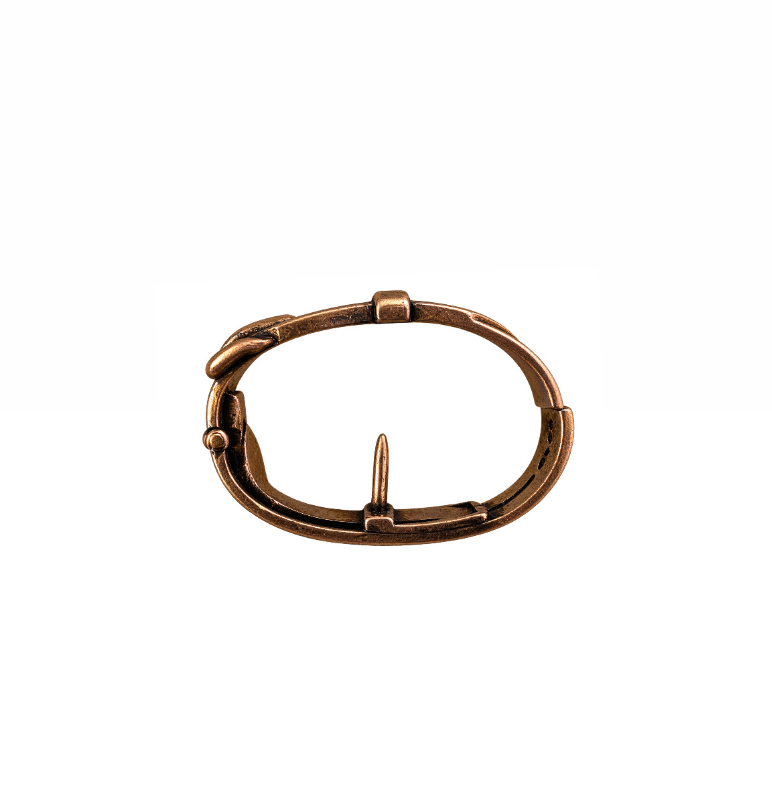 Vintage Buckle Scarf Pin in 14k Yellow Gold - Kingdom Jewelry