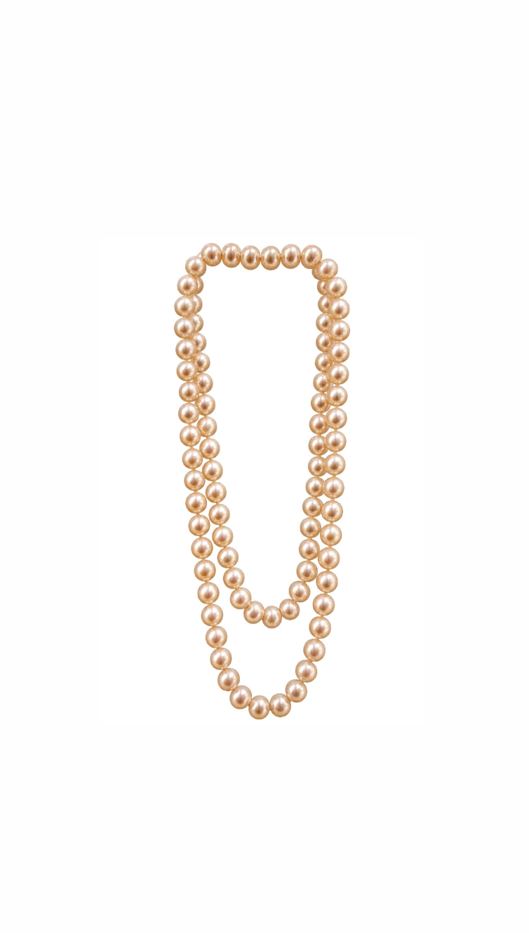 Vintage Long Pearl Strand 34" - Kingdom Jewelry