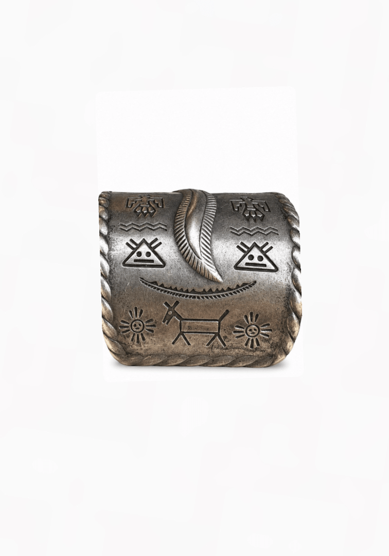 Vintage Navajo Sterling Silver Cuff - Kingdom Jewelry