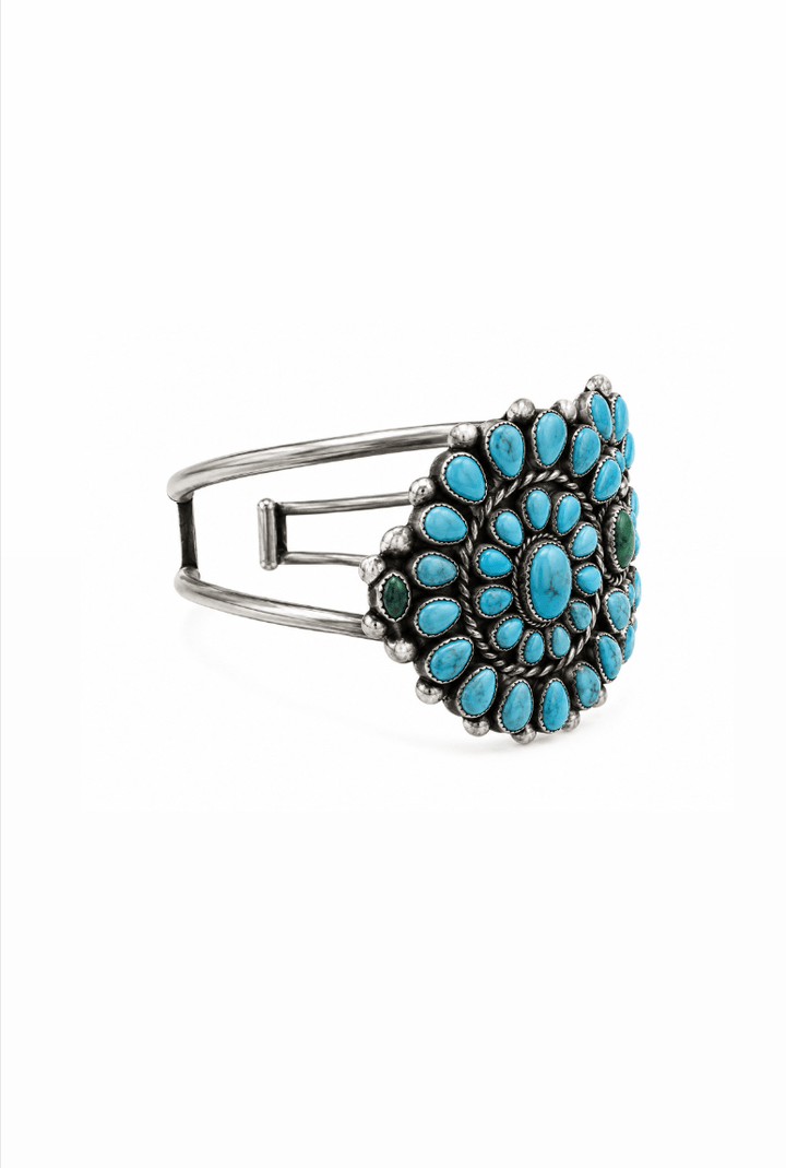 Vintage Silver 1960 zuni cuff - Kingdom Jewelry