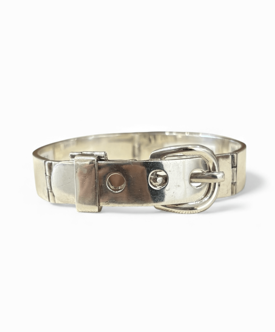 Vintage Silver Belt Buckle Cuff - Kingdom Jewelry