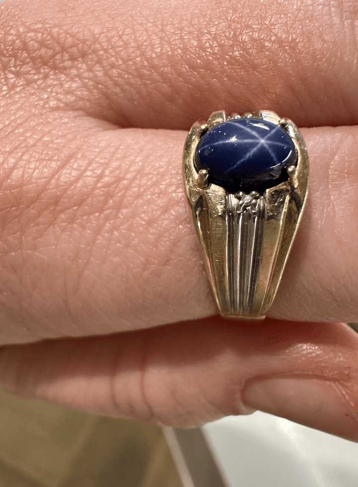 Vintage Star Sapphire 10k Gold Ring - Kingdom Jewelry