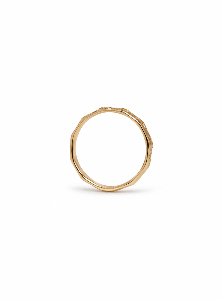 Vintage Sunburst 10k Gold Band - Kingdom Jewelry