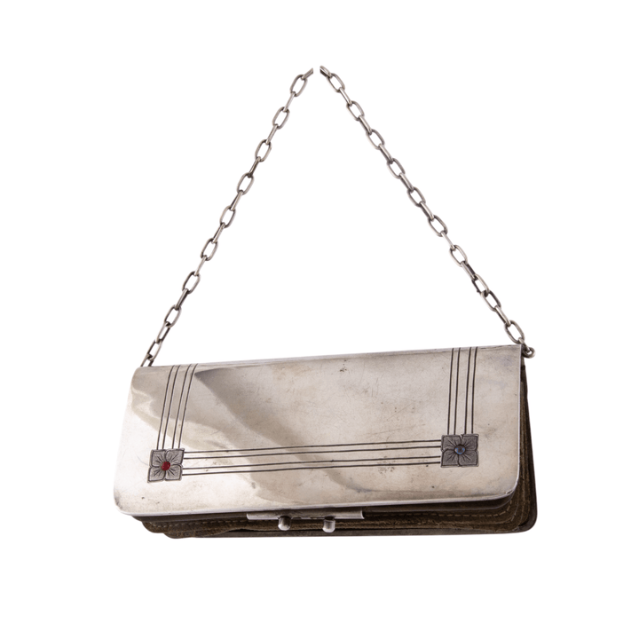 VINTAGE VICTORIAN SILVER PURSE - Kingdom Jewelry