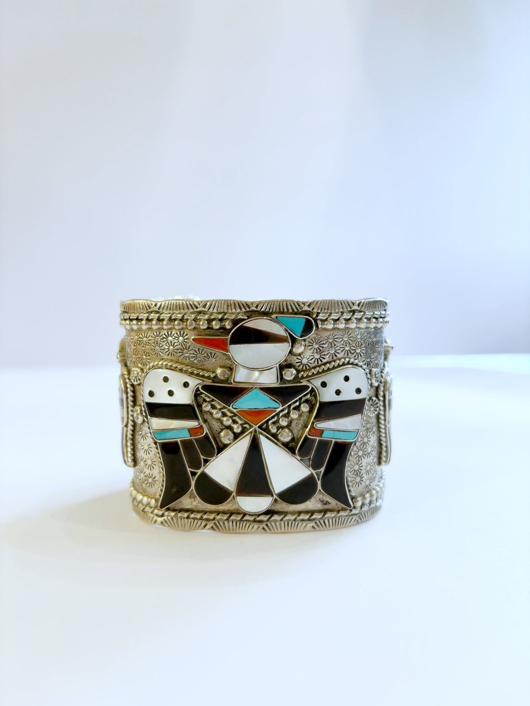 Vintage Zuni Silver Cuff Bracelet - Kingdom Jewelry