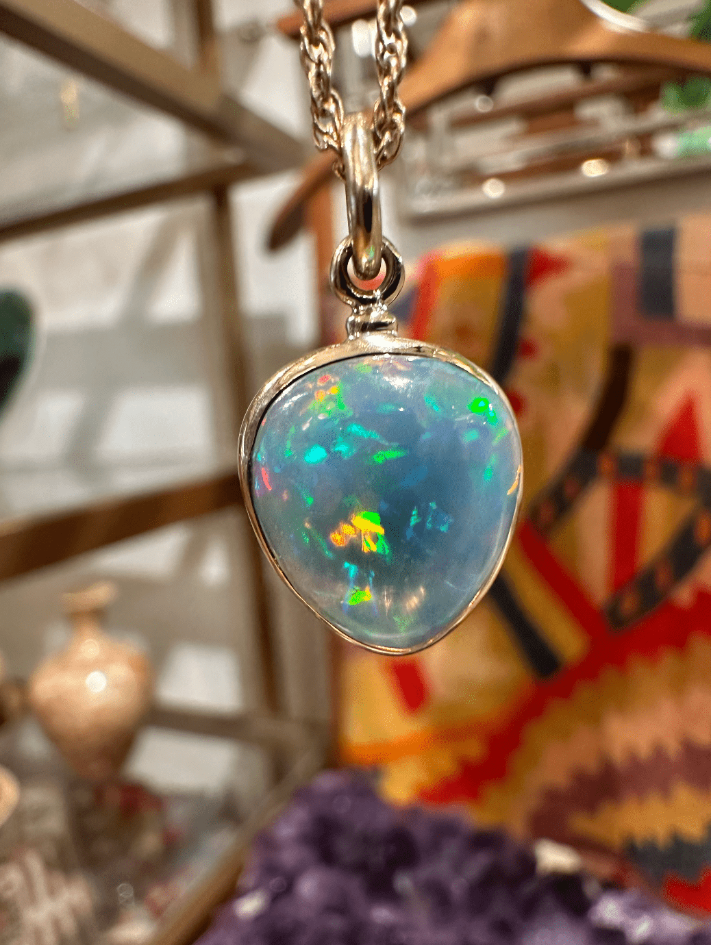 Welo Opal Pendant - Kingdom Jewelry