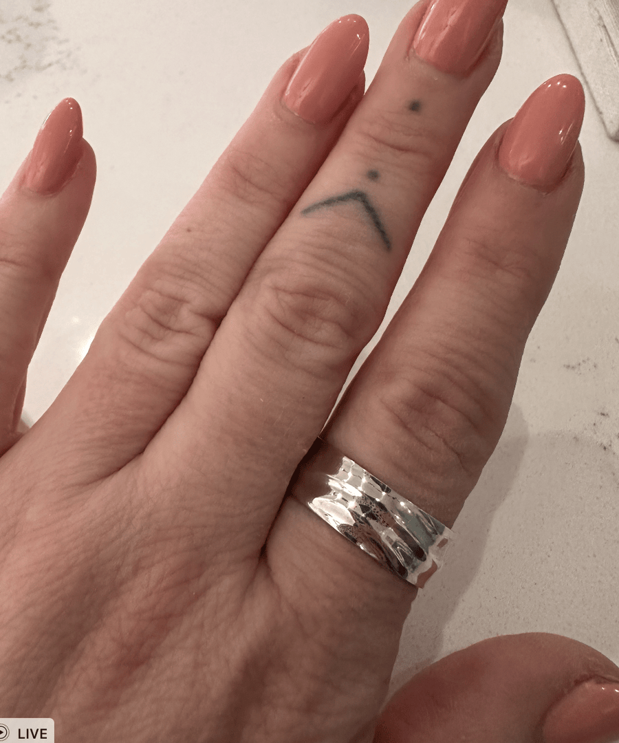 WHITE GOLD 8MM SAND DUNE BAND - Kingdom Jewelry