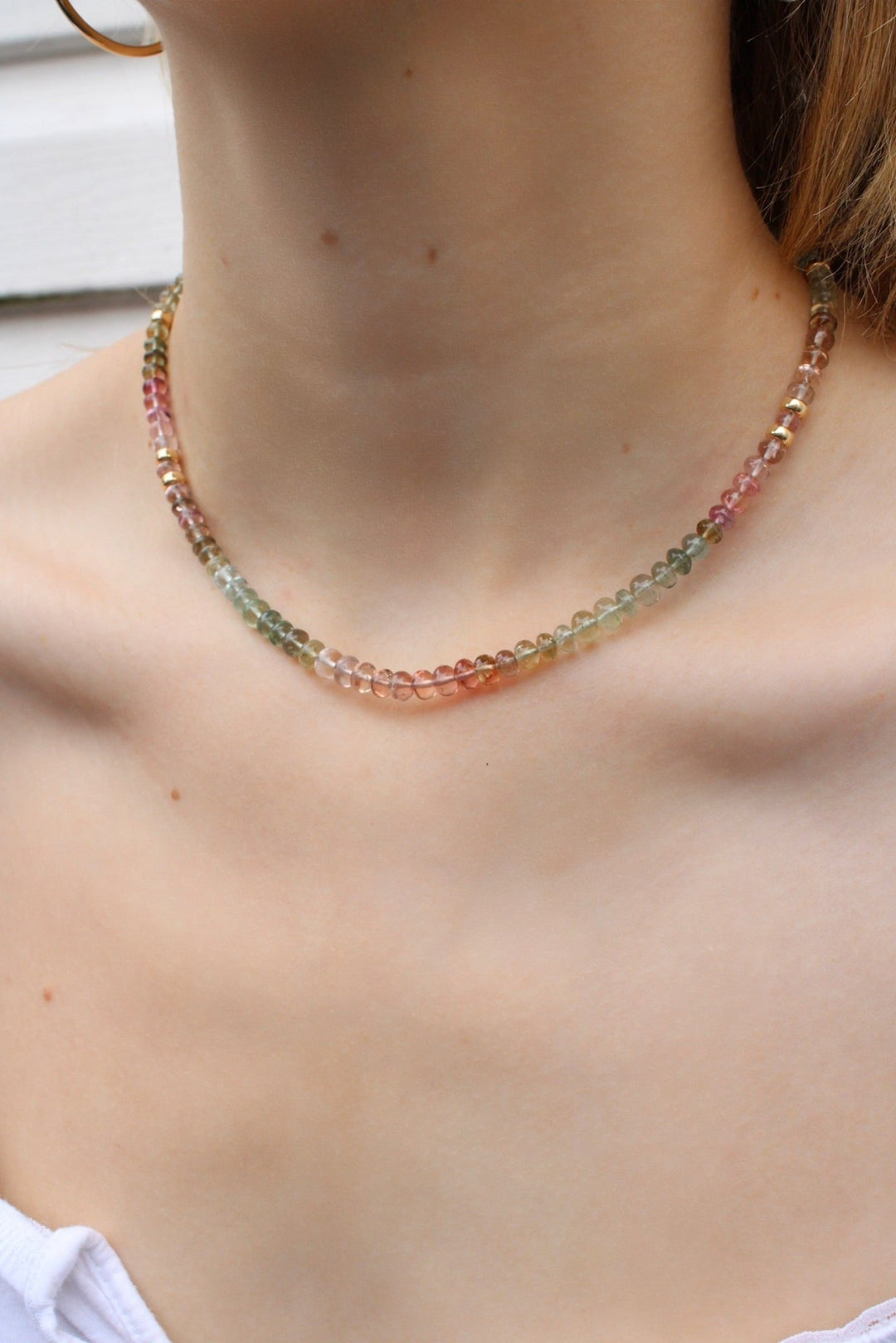 Wild Flora Tourmaline Beaded Necklace - Kingdom Jewelry