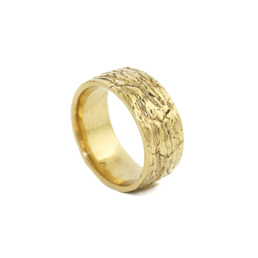 Yellow Gold x 10mm "Rogue" Cigar Band - Kingdom Jewelry