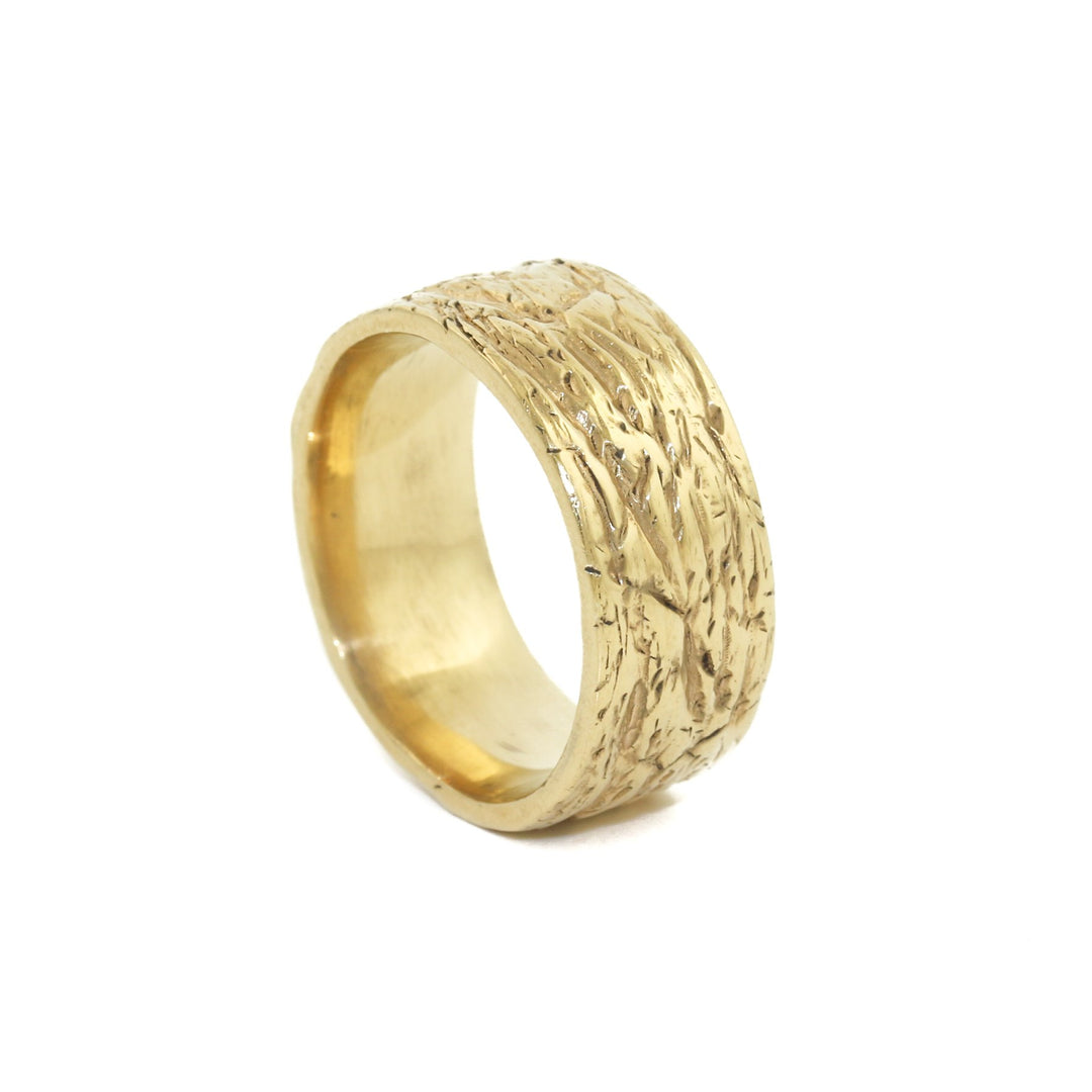 Yellow Gold x 10mm "Rogue" Cigar Band - Kingdom Jewelry