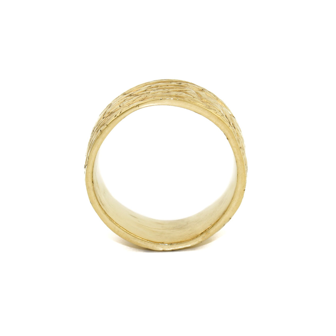 Yellow Gold x 10mm "Rogue" Cigar Band - Kingdom Jewelry