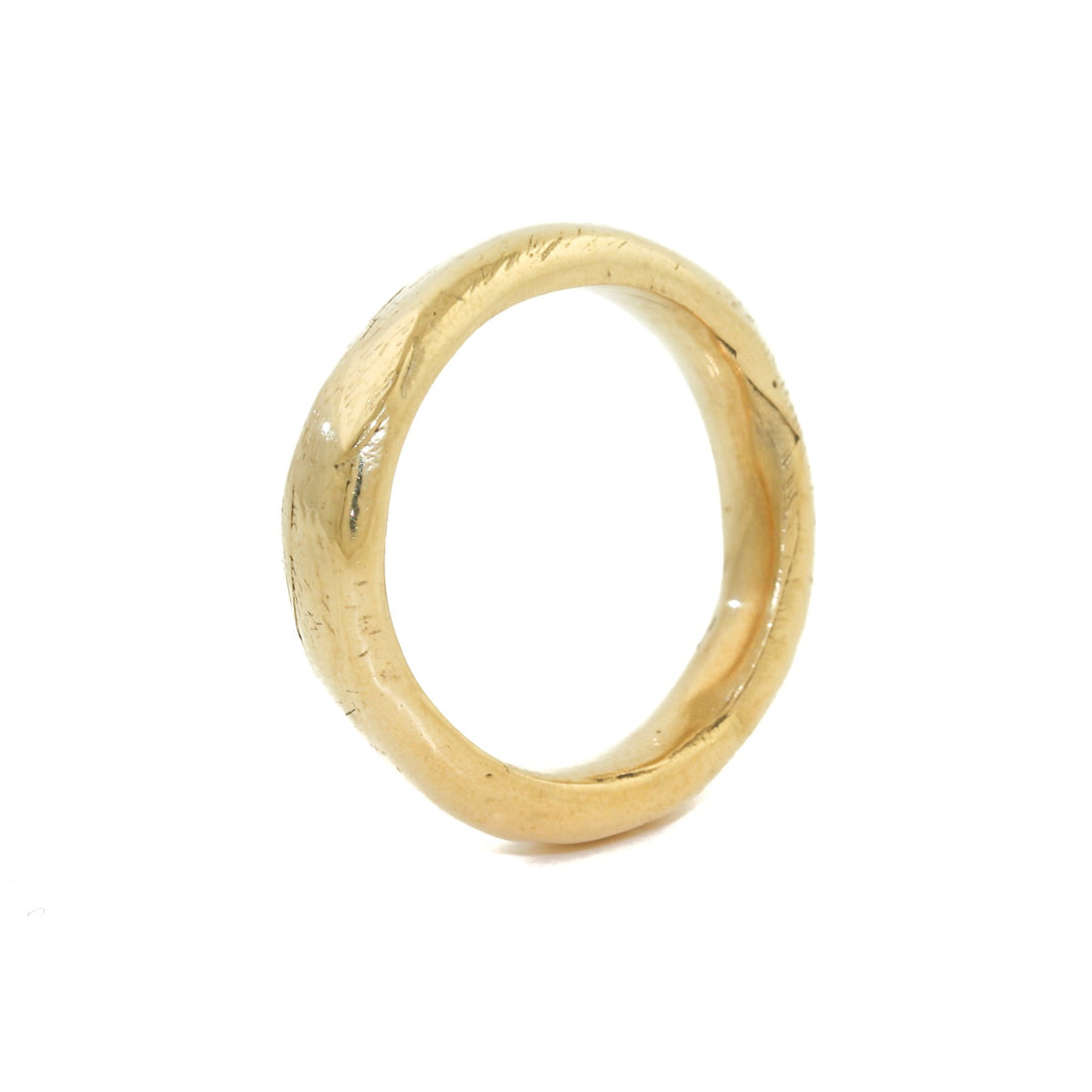 Yellow Gold x 6mm "Bounder" Cigar Band - Kingdom Jewelry