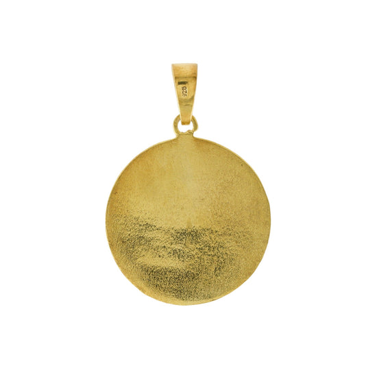 Yellow Gold x "Aries" 22mm Zodiac Pendant - Kingdom Jewelry