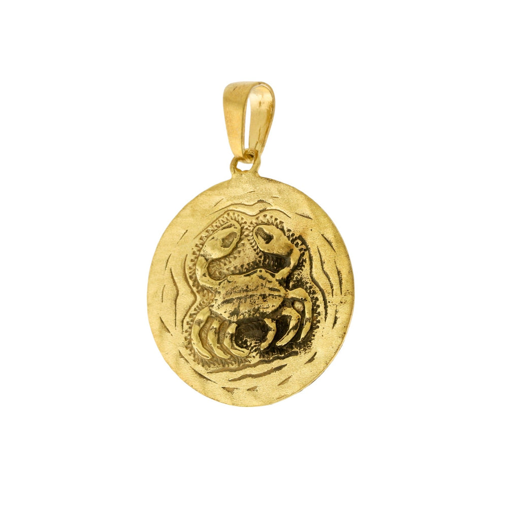 
                      
                        Yellow Gold x "Cancer" 22mm Zodiac Pendant - Kingdom Jewelry
                      
                    