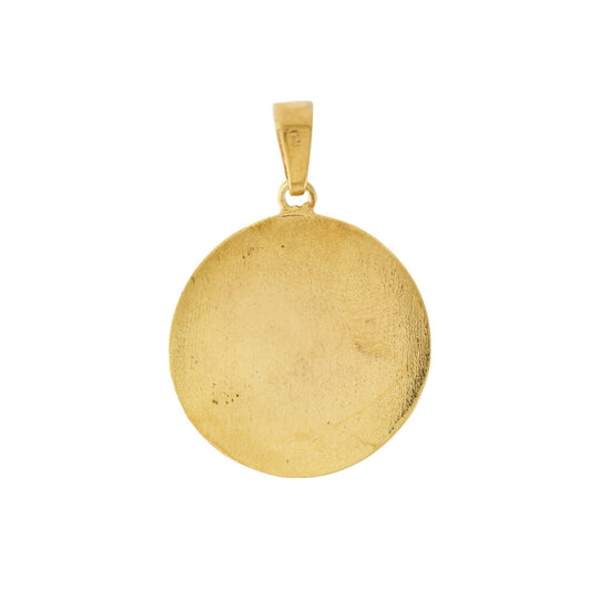 Yellow Gold x "Cancer" 22mm Zodiac Pendant - Kingdom Jewelry