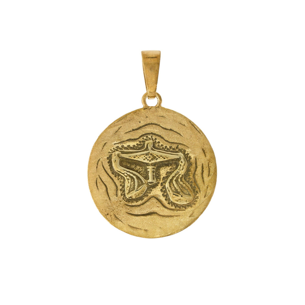 
                      
                        Yellow Gold x "Libra" 22mm Zodiac Pendant - Kingdom Jewelry
                      
                    