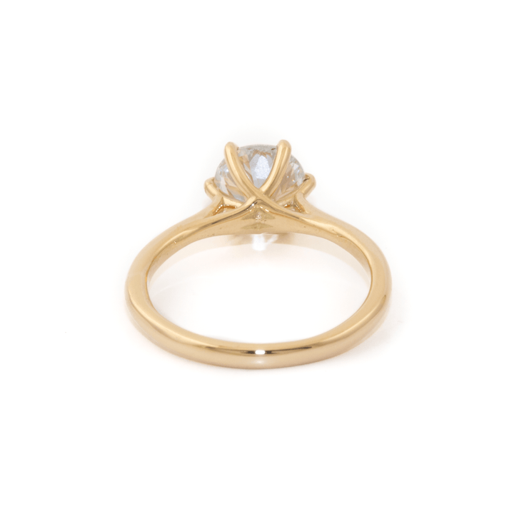 Yellow Gold x Round Diamond Bespoke Solitaire Engagement - Kingdom Jewelry