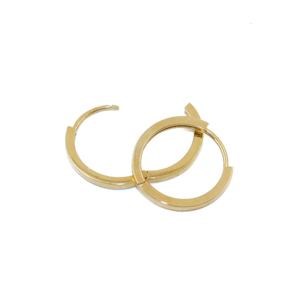 
                      
                        10 KT Gold 2mm x 18mm Hoops - Kingdom Jewelry
                      
                    