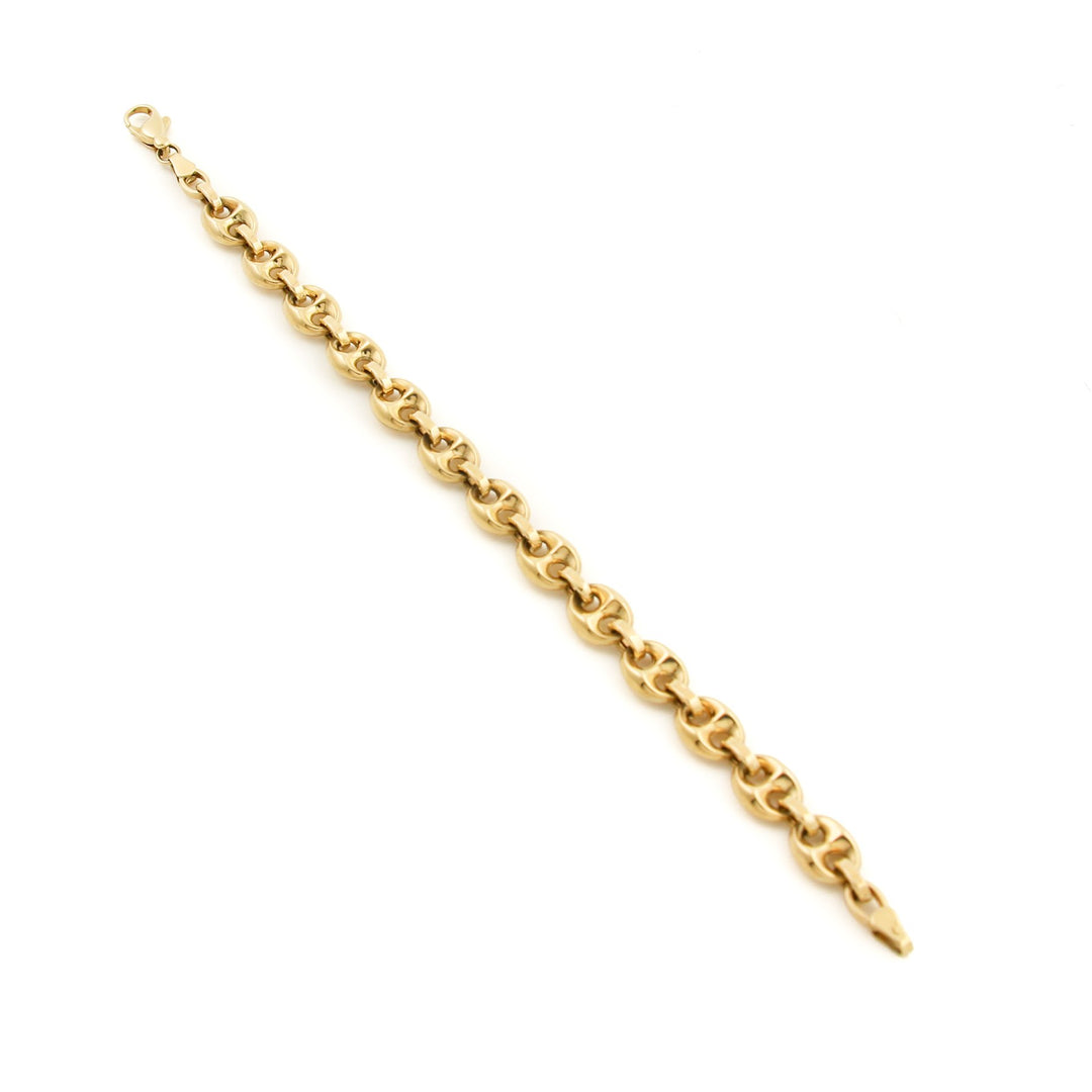 10K Gold x 7mm Puff Gucci Bracelet - Kingdom Jewelry