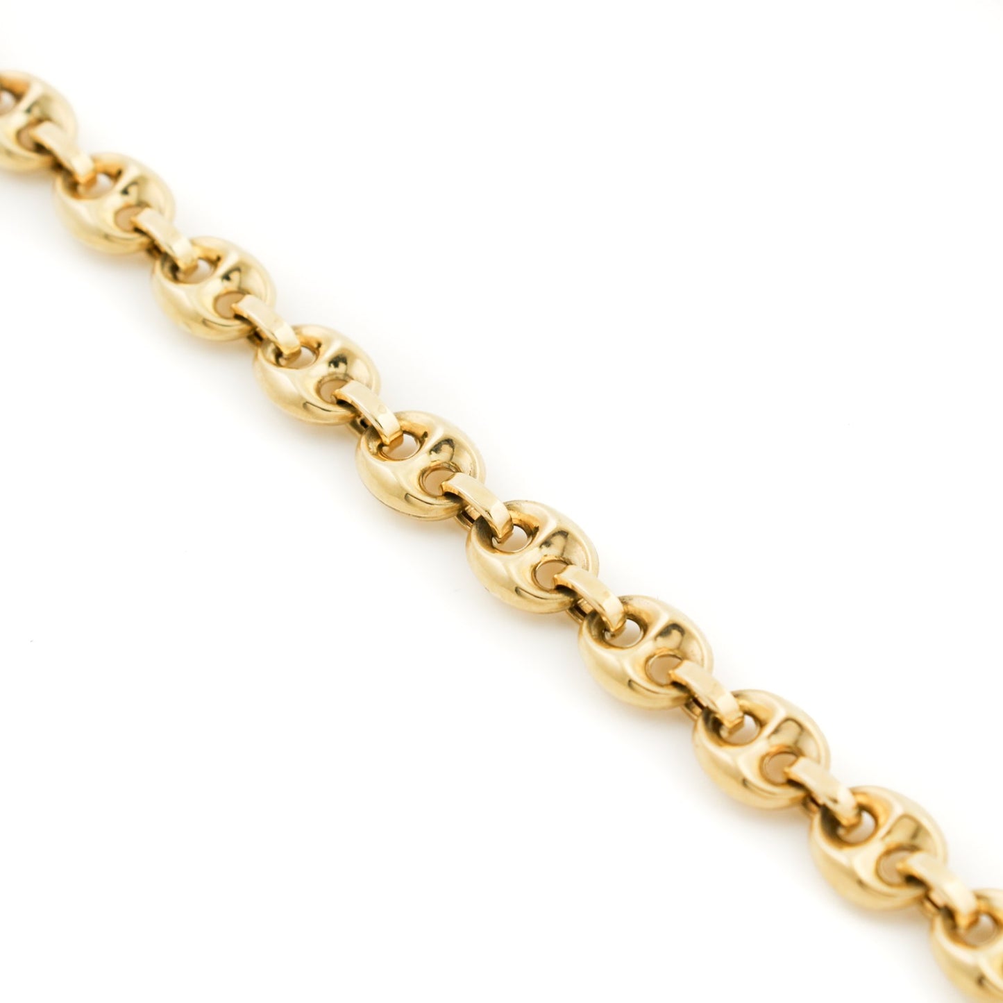 10K Gold x 7mm Puff Gucci Bracelet - Kingdom Jewelry