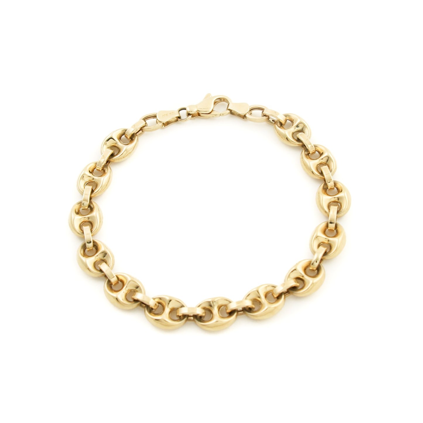 10K Gold x 7mm Puff Gucci Bracelet - Kingdom Jewelry