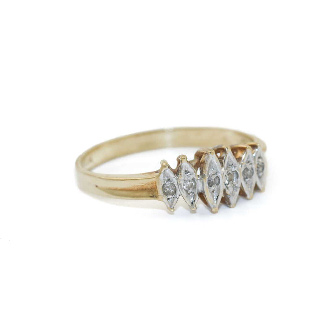 10K Vintage Gold x Diamond Ring 6 - Kingdom Jewelry