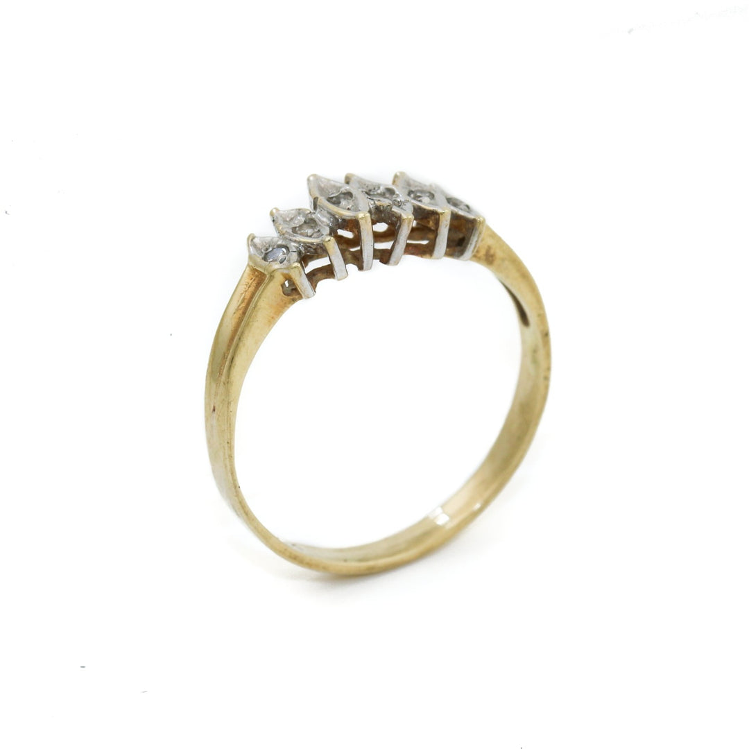 10K Vintage Gold x Diamond Ring 6 - Kingdom Jewelry