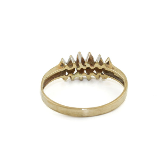 10K Vintage Gold x Diamond Ring 6 - Kingdom Jewelry