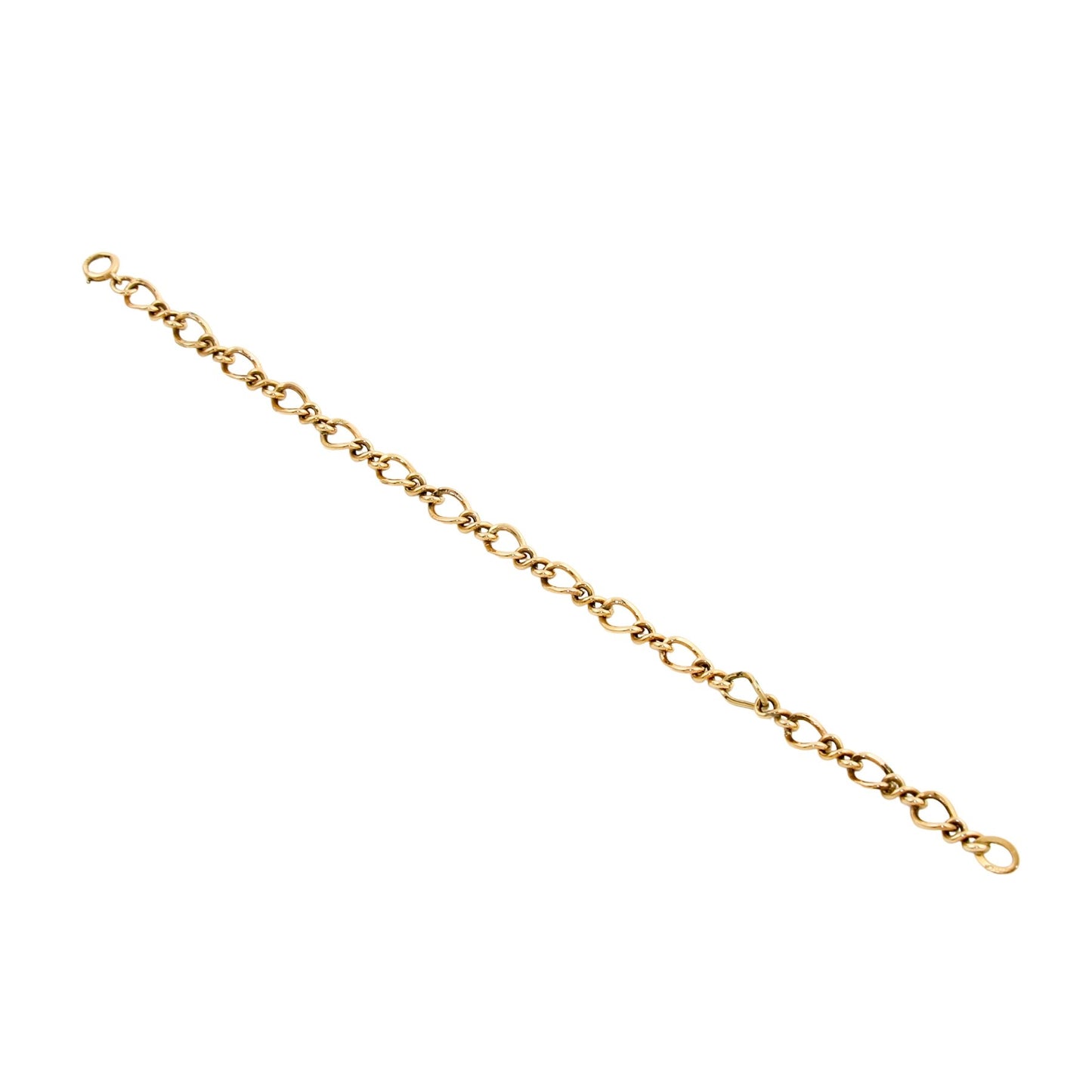 10k Vintage Wide Link Bracelet - Kingdom Jewelry