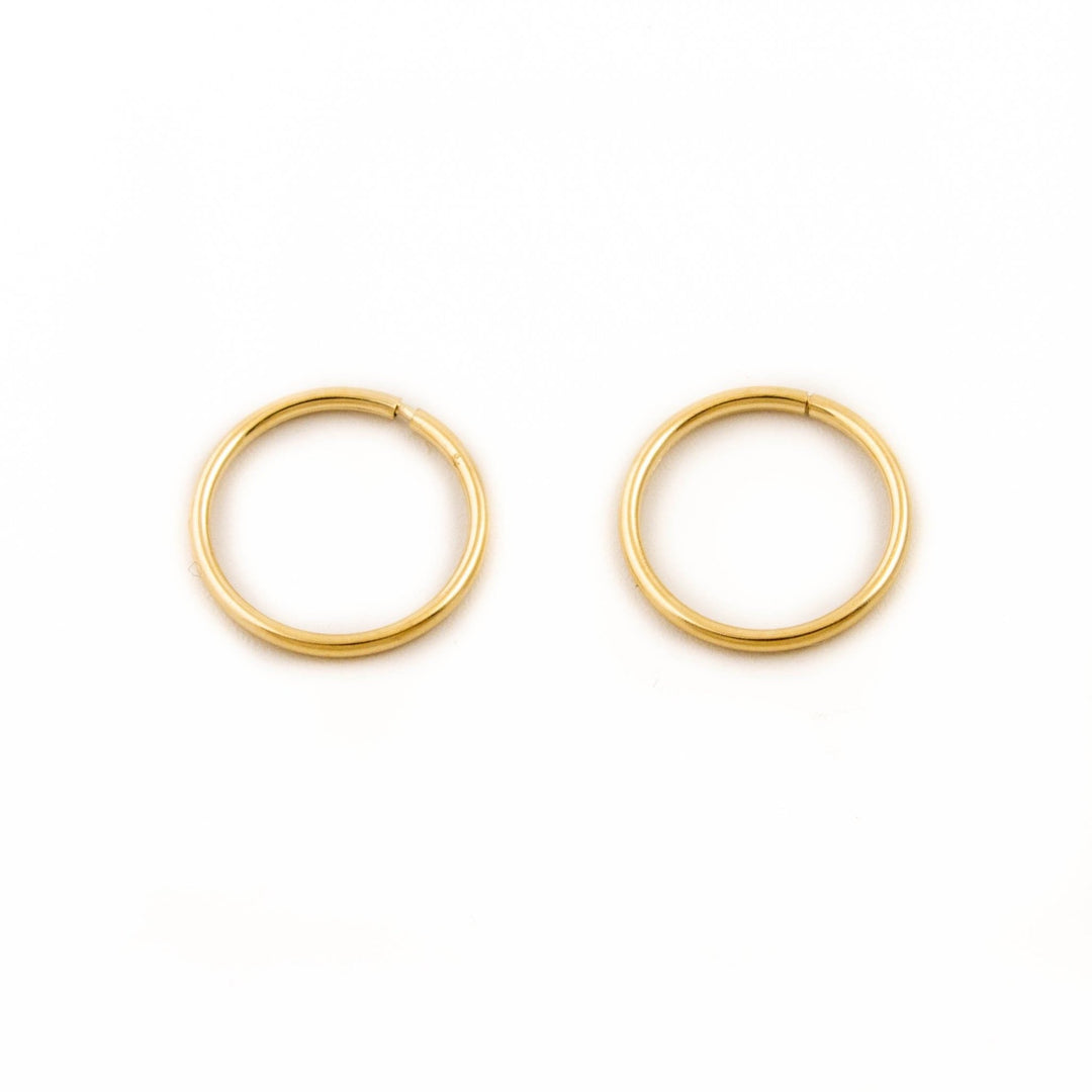 10kt Gold Seamless Hoops - Kingdom Jewelry