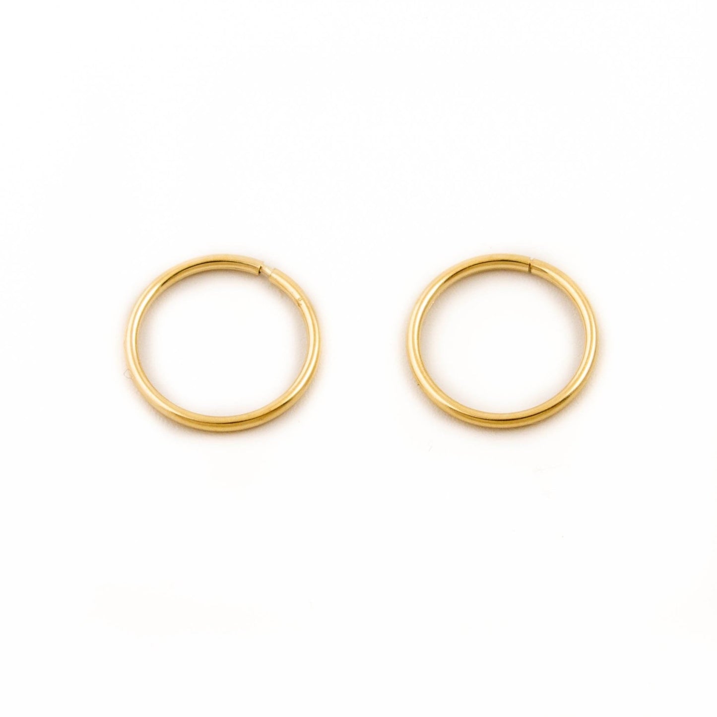 10kt Gold Seamless Hoops - Kingdom Jewelry